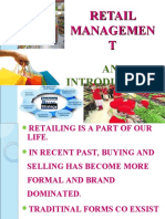 Introduction To Retail Management