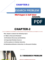 Chapter - 2-The Research Problem