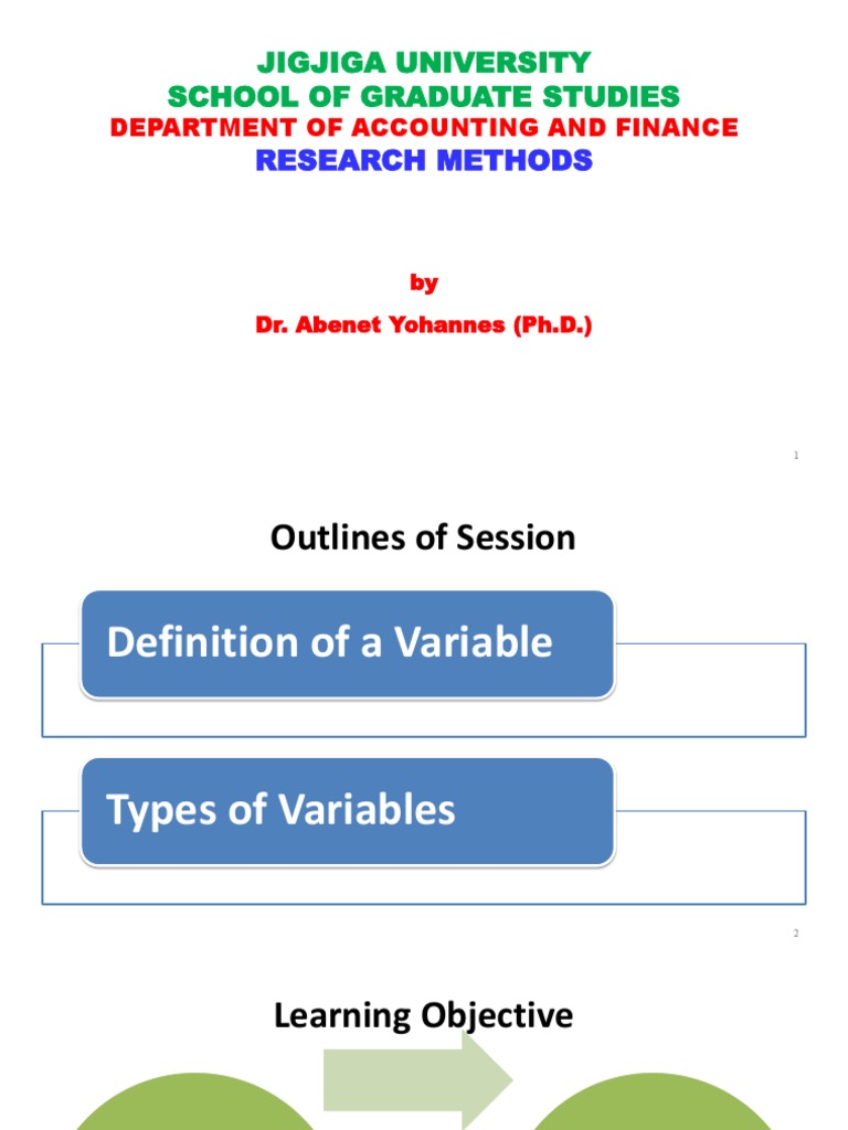 CHAPTER - 5-Types of Variables | PDF | Dependent And Independent Variables