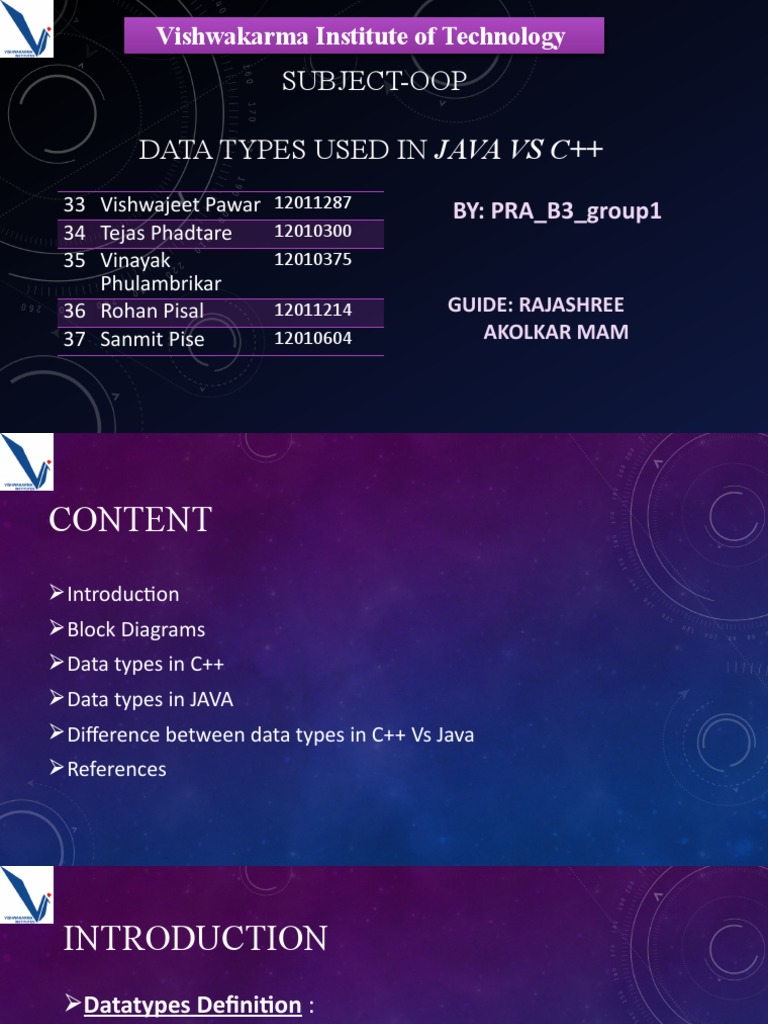 Data Types Used in JAVA Vs C++ | PDF | Data Type | Integer (Computer ...