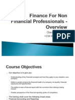 Finance for Non Financial Professionals - Overview