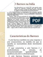 História Da Arte Material Complementar O Barroco Na Itália