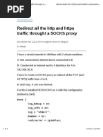 Redirect All The HTTP and Https Traffic Throught A SOCKS Proxy