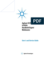 Agilent U1251A and U1252A Handheld Digital Multimeter: User's and Service Guide