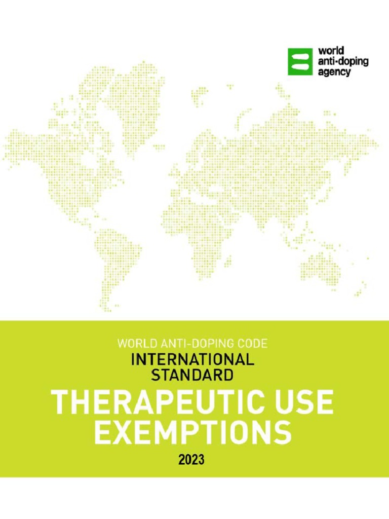 International standard for therapeutic use exemptions istue 2023