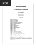 Student Solutions For UNIX and Shell Pro