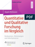 Quantitative Und Qualitative Forschung Im Vergleich Denkweisen, Zielsetzungen Und Arbeitsprozesse - Angela Wichmann
