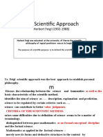 The Scientific Approach: Feigl's Defense