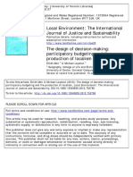 Local Environment: The International Journal of Justice and Sustainability