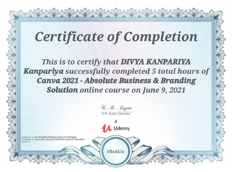 Canva Certificate Pdf