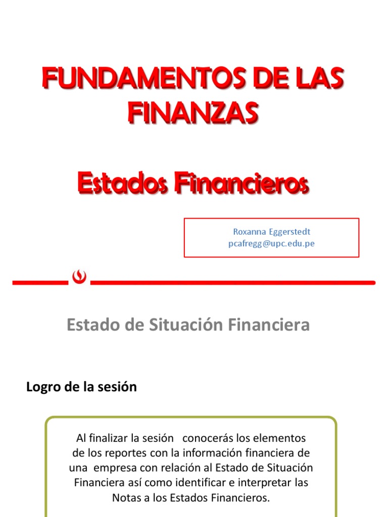 Fundamentos de Estados Financieros | PDF | Estado financiero | Contabilidad