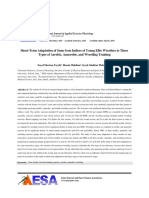 Short-Term Adaptation of Some Iron Indices of Young Elite Wrestlers To Three Types of Aerobic, Anaerobic, and Wrestling Training