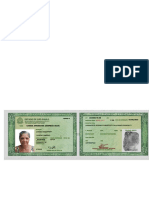 Documento de identidade brasileiro