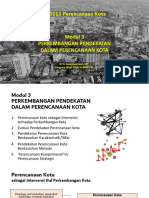 PERKEMBANGAN PENDEKATAN PERENCANAAN KOTA