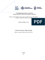 Patronato Rural Terra e Poder Genese e Atuacao Da Udr em Goias 1985-1994