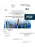 Etude D'installation D'un Système de Suivi Visuel de RFT Sur Une Table de Contrôle Électrique