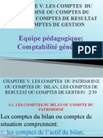 Chapitre 5 - Les Comptes Du Patrimoine - Les Comptes de Resultat - Determination Du Resultat