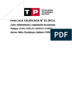Pc1 Administracion y Organizacion de Empresas
