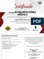 Robert Mauricio Pérez Arévalo - Administración Hospitalaria