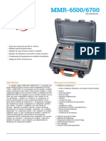 Medidor digital MMR-6500/6700 para medição de resistência