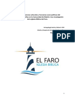 Diseño de Investigacion. Iglesia Biblica El Faro