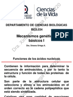 BIOL034 Sesión 03 Mecanismos Genéticos Básicos I