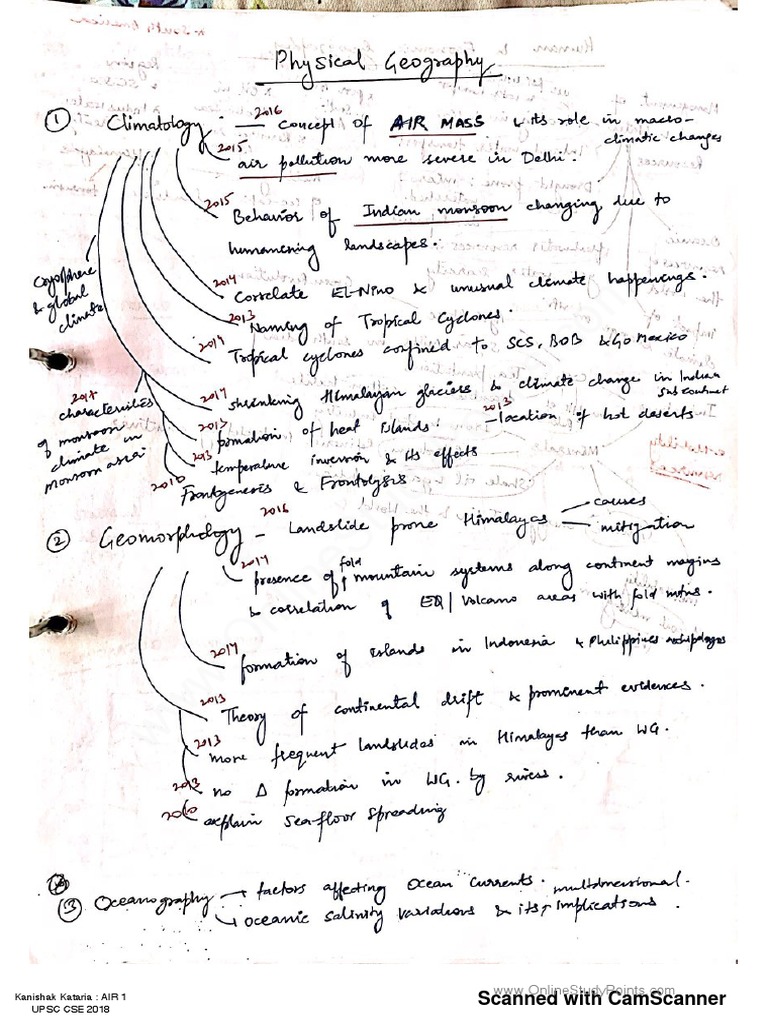 Sudarshan Gurjar Geography Notes PDF | PDF