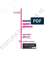 Matematica Algebra Geometrie Clasa a Vii a Consolidare Partea a II A