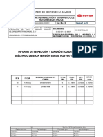 Reporte de Inspección y Diagnostico de Motor Serial WZ6149739002