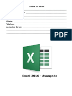 Excel 2016 Avançado