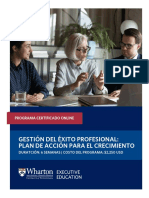 Wharton - Career Estrategies - Spanish. PLAN de ACCION PROFESJONAL