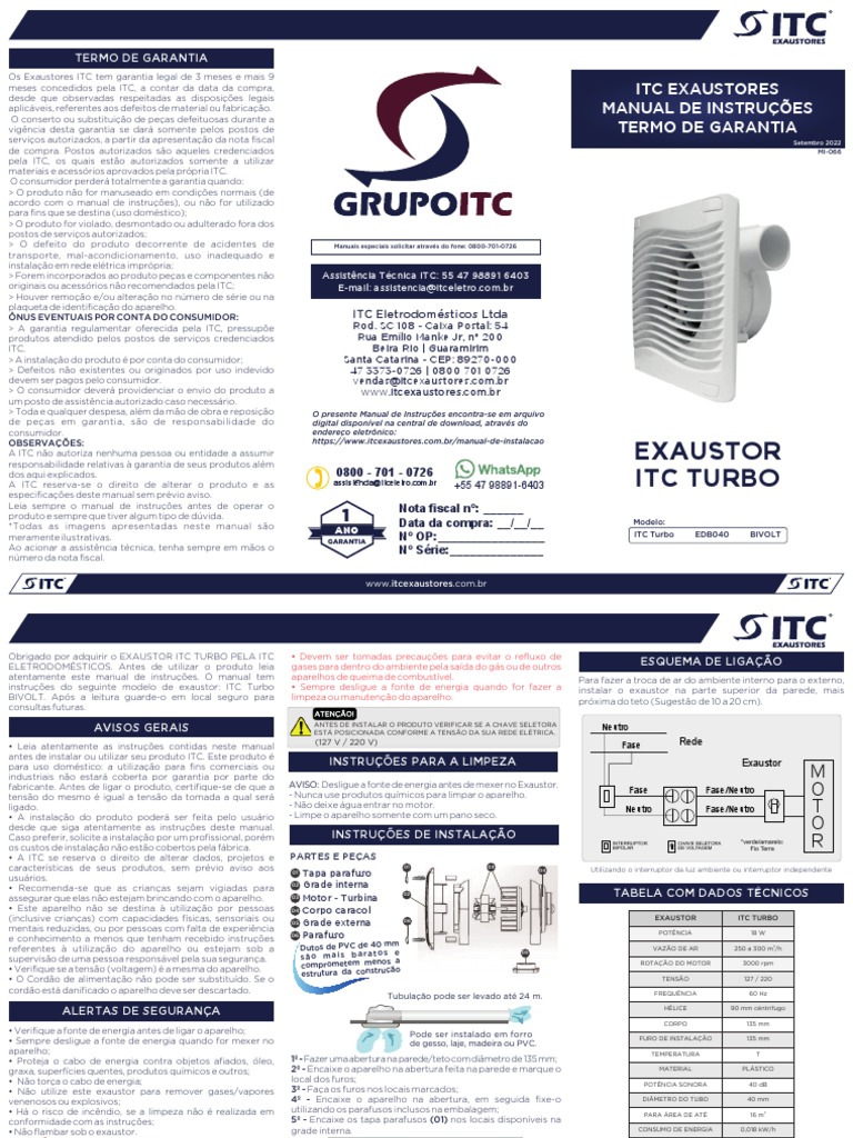 Manual Itc | PDF | Turbocompressor | Motores