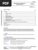 Manufacturing Instructions SN 200-8: Inspection/Testing