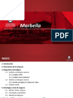 Análisis estratégico y plan de negocios para empresa gastronómica Marbella