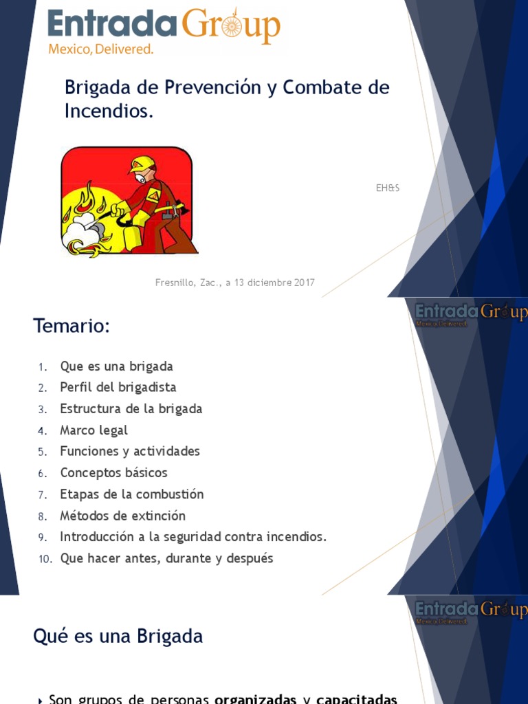 Brigada de Prevención y Combate de Incendios | PDF | Incendios | Combustión
