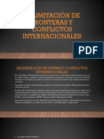 Delimitación fronteras y conflictos internacionales en Hispanoamérica