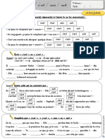 C Est S Est Sais Sait Approfondissement