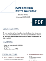 Services Reseaux Et Securite Sous Linux: Esgis-Togo Licence 2016-2017