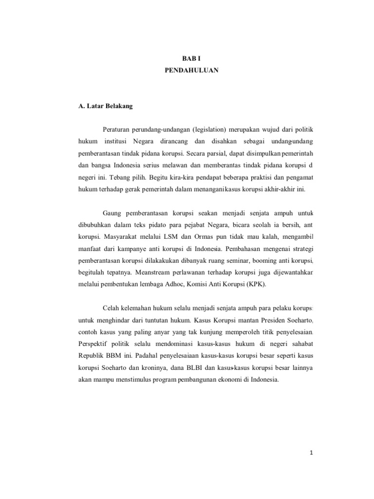 Makalah Korupsi Di Indonesia