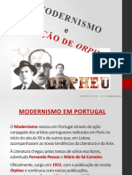 Modernismo Português Geração de Orpheu