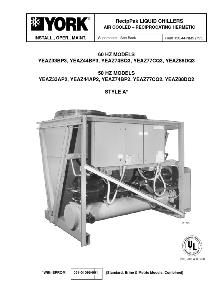 Yea 33afz York Catalogo | PDF | Technology & Engineering