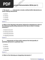 Measurement-And-Instrumentation Solved MCQs (Set-1)