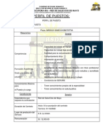 Perfiles de puestos médicos y enfermeras RSDM