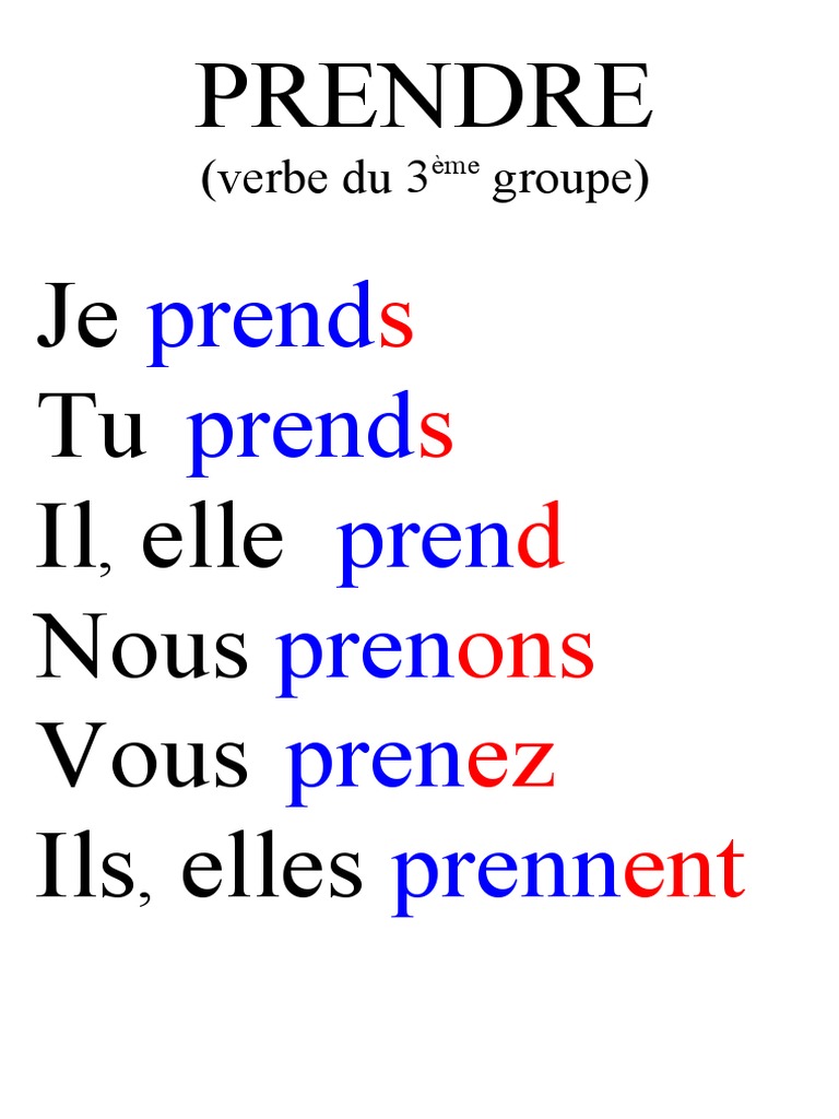 Conjugaison du verbe 