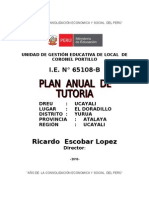 Plan Anual de Tutoria