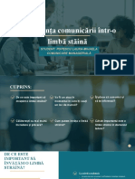 Importanța Comunicării Într-O Limbă Stăină Comunicare Managerială1