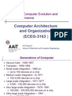 Computer Architecture&O ECEG 3163 02 Computer Evolution Performance
