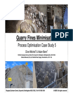 Case - Study - 5 Quarry Fines Minimization