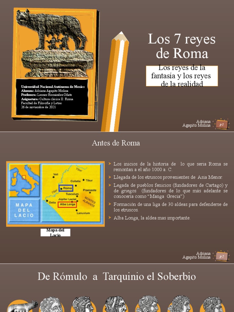 Los 7 Reyes de Roma: Resumen y Aportaciones | PDF | Romulus y Remus ...