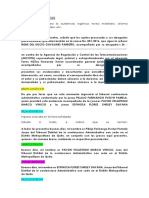 Audiencia Preliminar - Tribunal Contencioso Administrativo